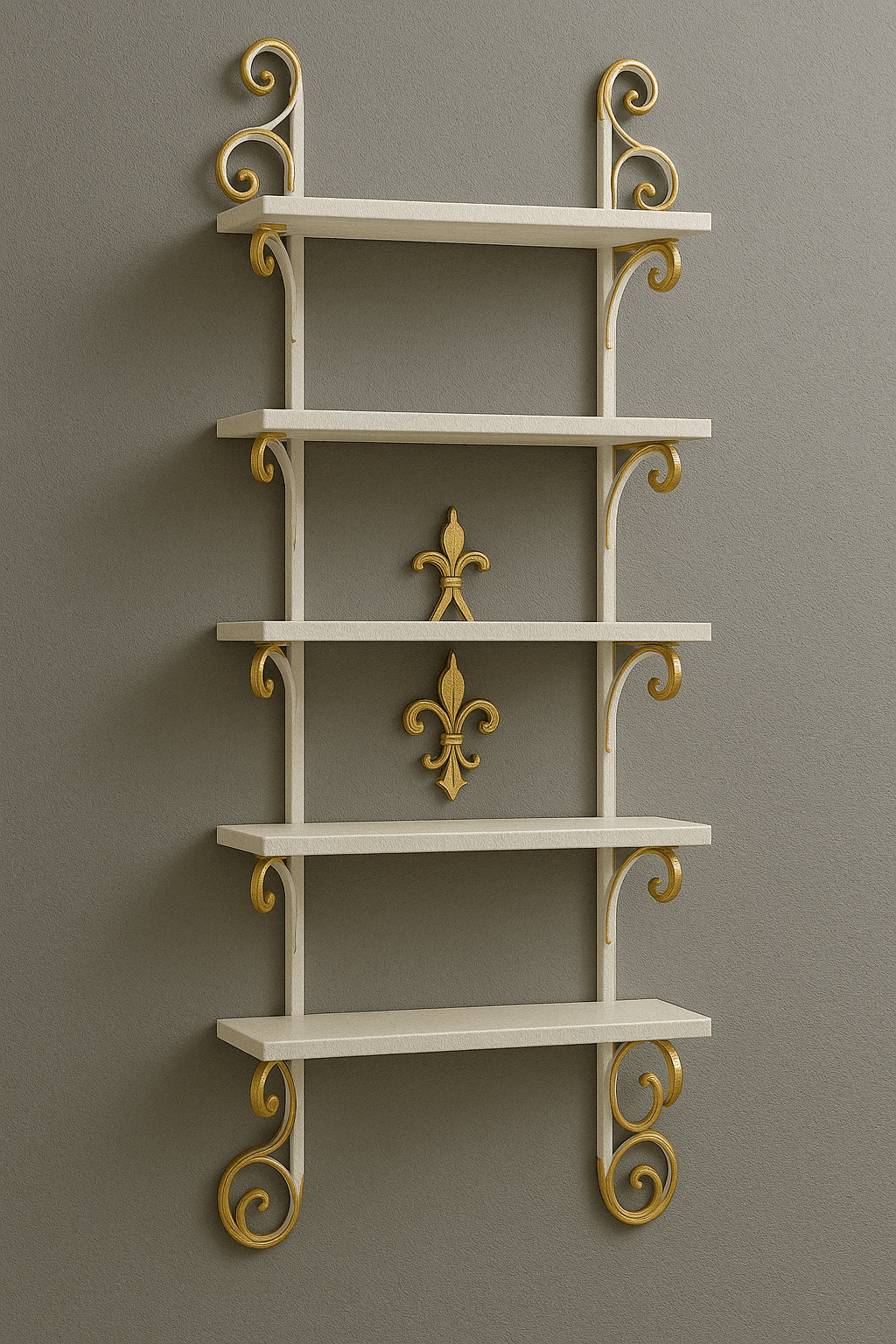 Golden White Bookcase
